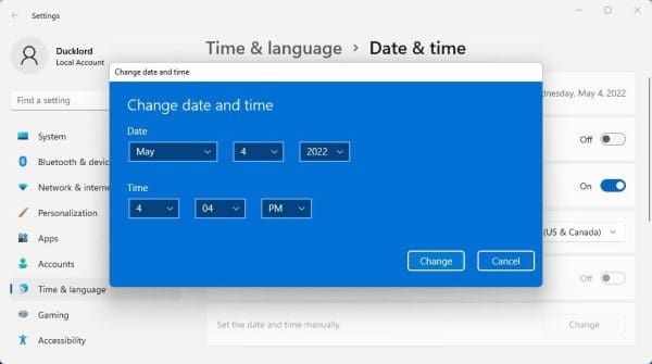 How to Change the Date and Time on Windows 11 - TechObservatory