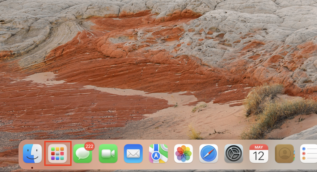 Launchpad icon in macOS Dock