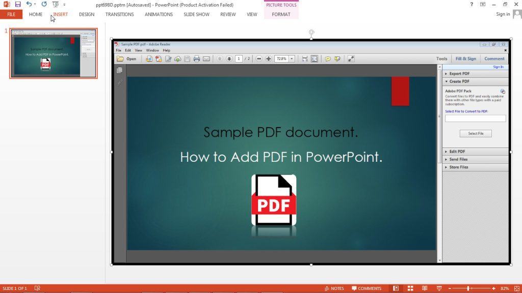 PowerPoint Sample PDF attached image