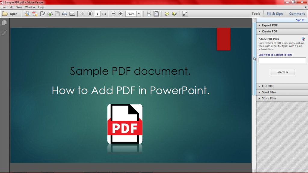 PowerPoint Sample PDF document image