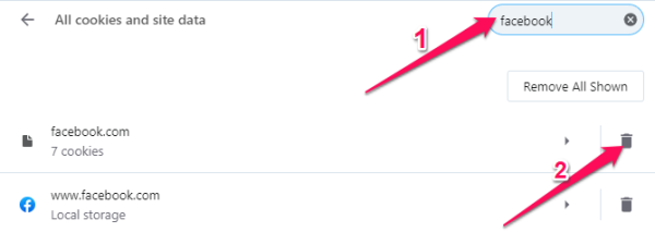 Click the trash button.