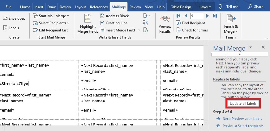 How to Make Labels in Word - TechObservatory