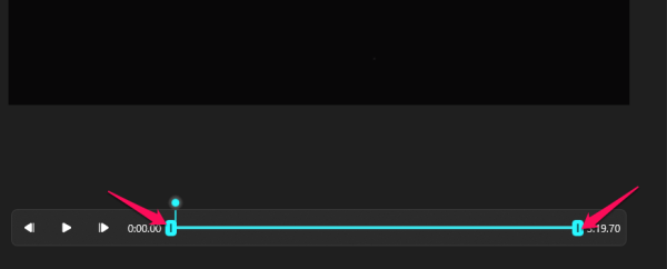 Click and drag the left or right edge of the slider.