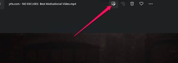 Click the Video trim button.