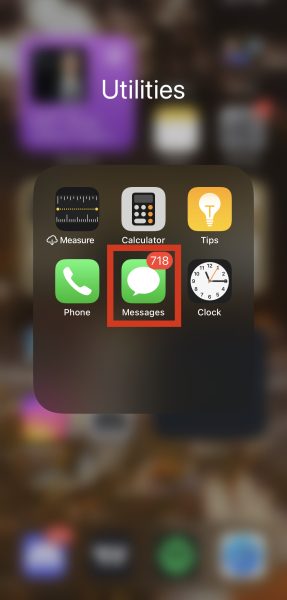 Messages App on the iPhone