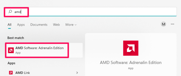 Open the AMD software edition you have.