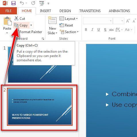 PowerPoint copy slide