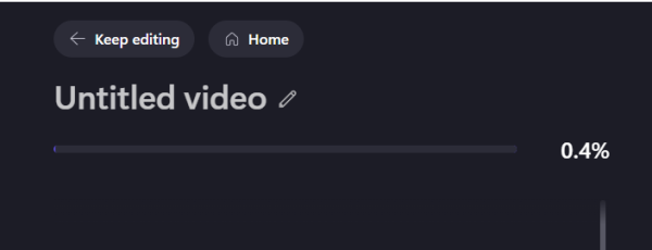 The exporting process.
