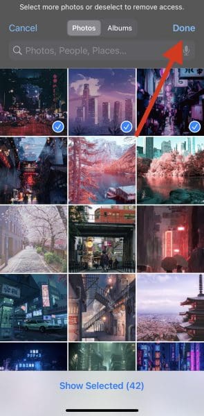 Adding Photos to Layout Library on the iPhone