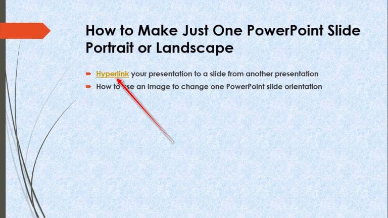 Single Powerpoint Rear How to Make Just One PowerPoint Slide Portrait or Landscape ...
